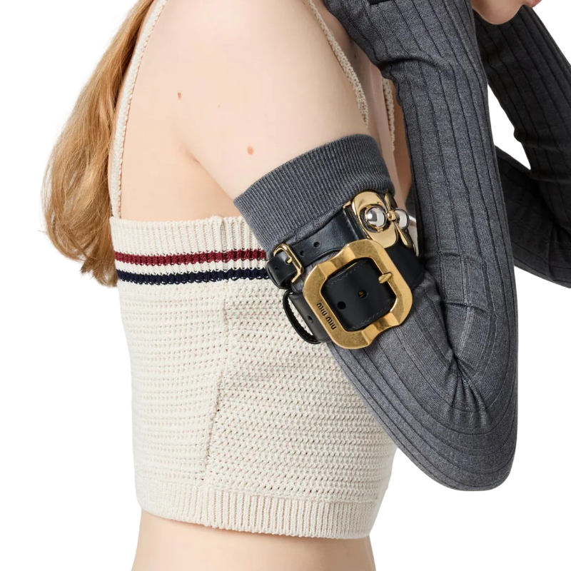 Conjunto Miu Miu De Punto De Algodón Crema S - M