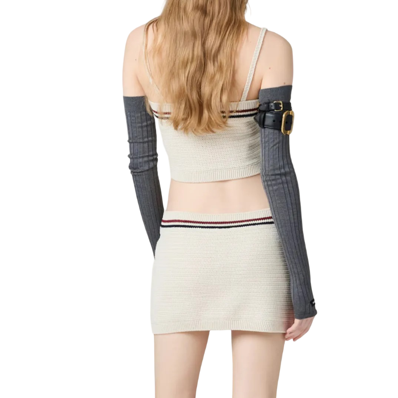 Conjunto Miu Miu De Punto De Algodón Crema S - M
