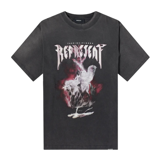 Playera Represent Take Me Higher Vintage Gris SS24