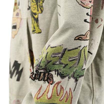 Saint Michael Hoodie Drawing Graphics Distressed