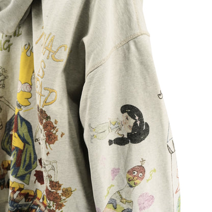 Saint Michael Hoodie Drawing Graphics Distressed