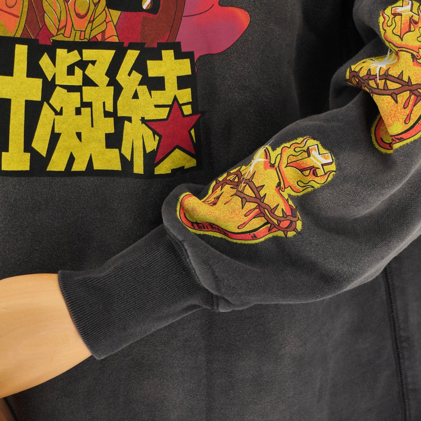 Saint Michael Hoodie Saint Seiya Vintage Wash