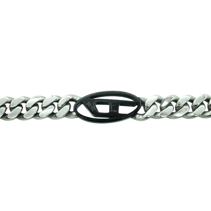 Collar Diesel Curb Chain Logo Plate