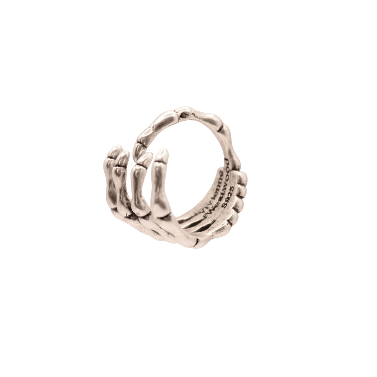 Vivienne Westwood Anillo Skeleton Hand Wrap Silver