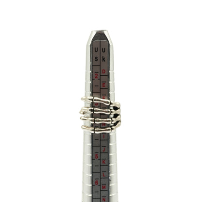Vivienne Westwood Anillo Skeleton Hand Wrap Silver