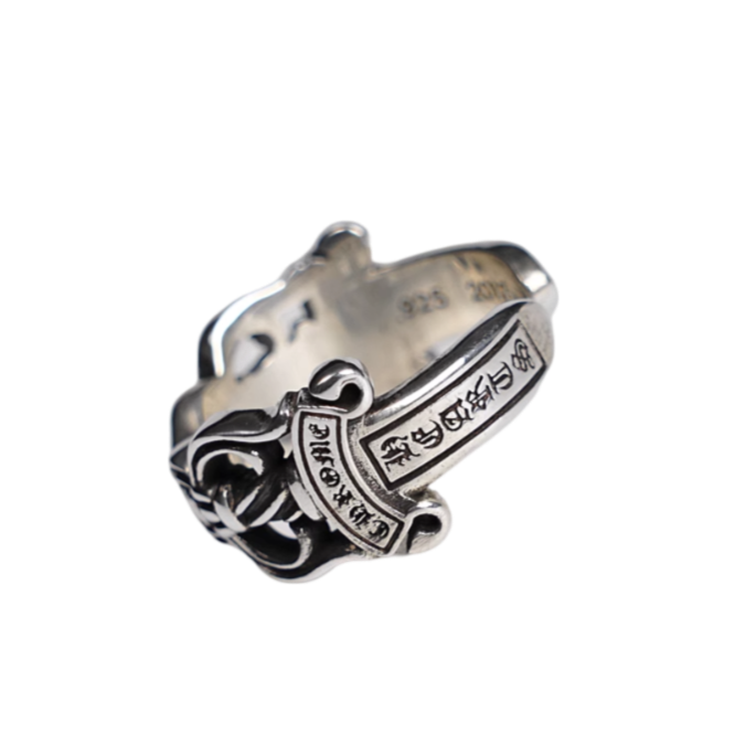 Anillo Chrome Hearts Double Dagger