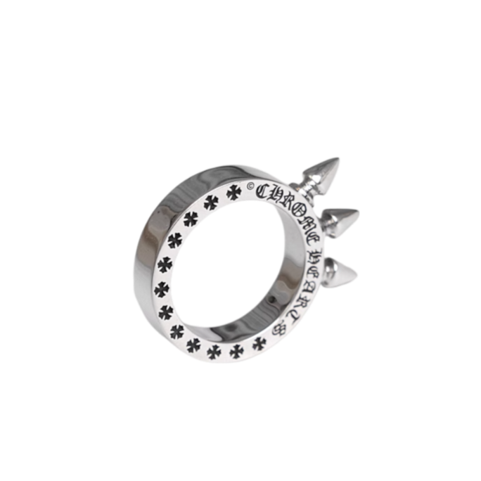 Anillo Chrome Triple Spike Ring