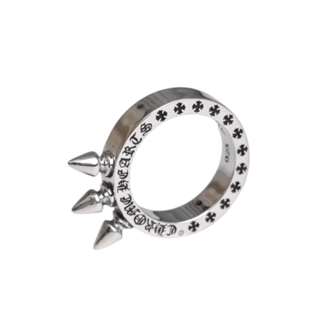 Anillo Chrome Triple Spike Ring