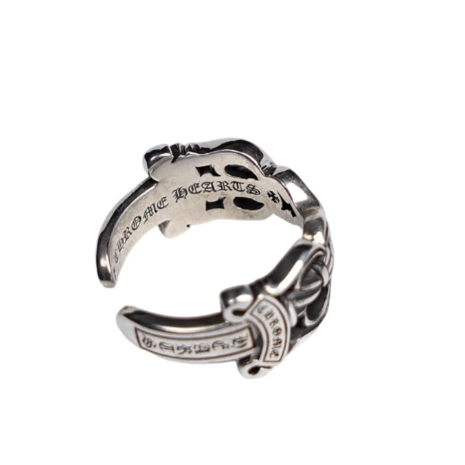 Anillo Chrome Hearts Double Dagger