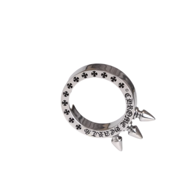 Anillo Chrome Triple Spike Ring