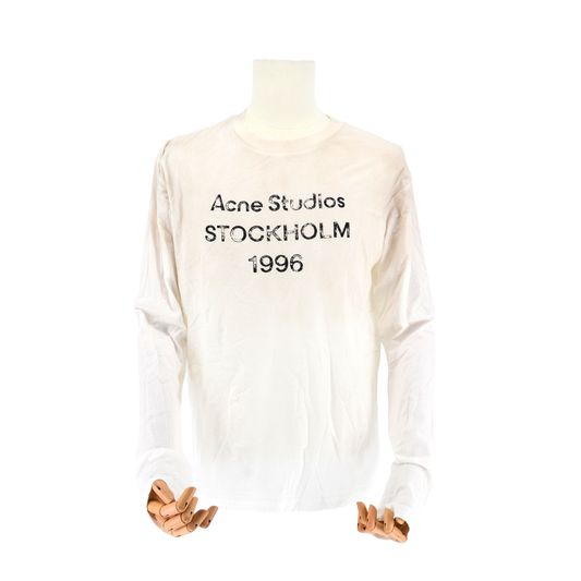 Playera Acne Studios 1996 Logo Tee White