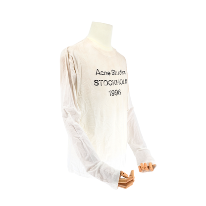 Playera Acne Studios 1996 Logo Tee White