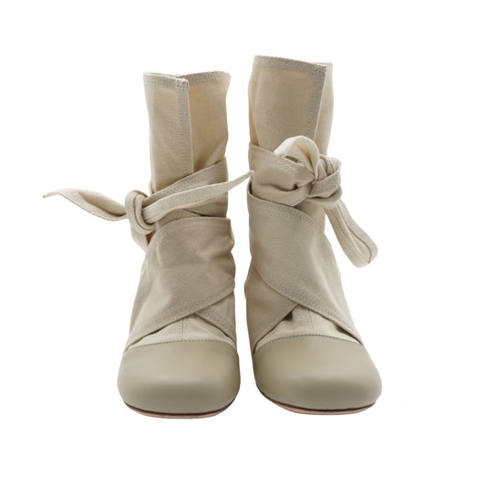 Botas Lemaire Wrapped 90 Boots Beige