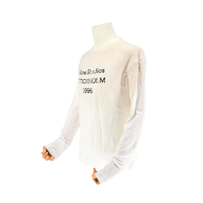Playera Acne Studios 1996 Logo Tee White