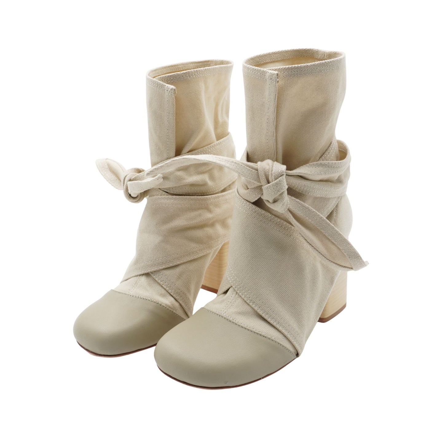 Botas Lemaire Wrapped 90 Boots Beige