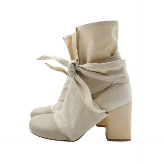 Botas Lemaire Wrapped 90 Boots Beige