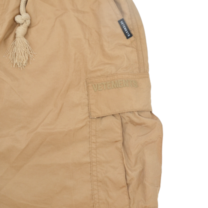 Pantalones Vetements Baggy Cargo Tan