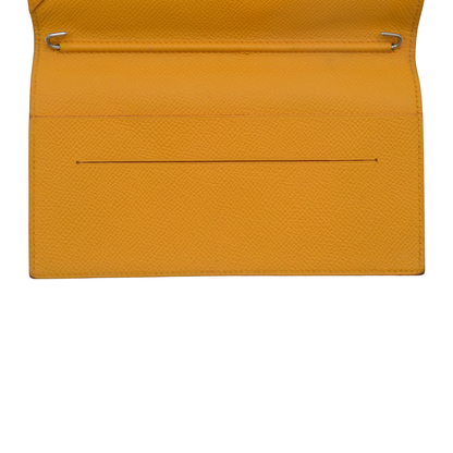 Porta Pasaporte Hermes Amarillo