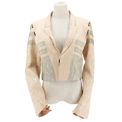 Chamarra Rick Owens Sequin Cropped