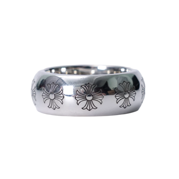 Anillo Chrome Hearts Redondo Cromado