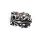 Anillo Chrome Hearts Doble Floral