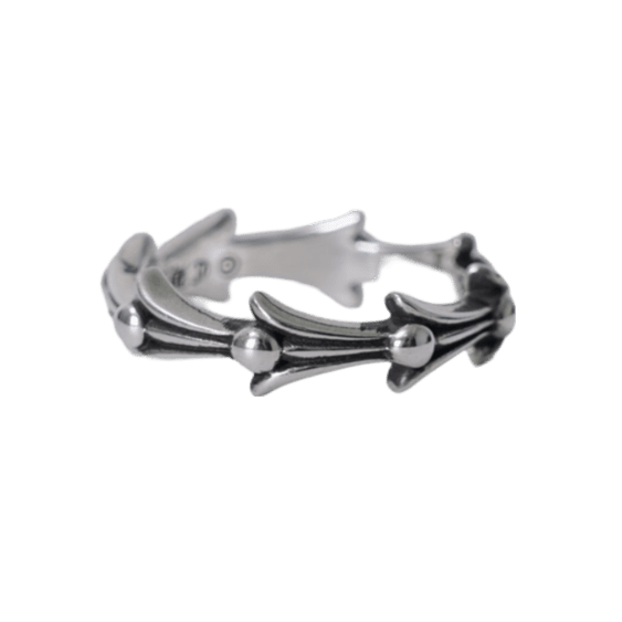 Anillo Chrome Crosstail Ring