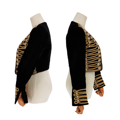 Chamarra Balmain Velvet Military