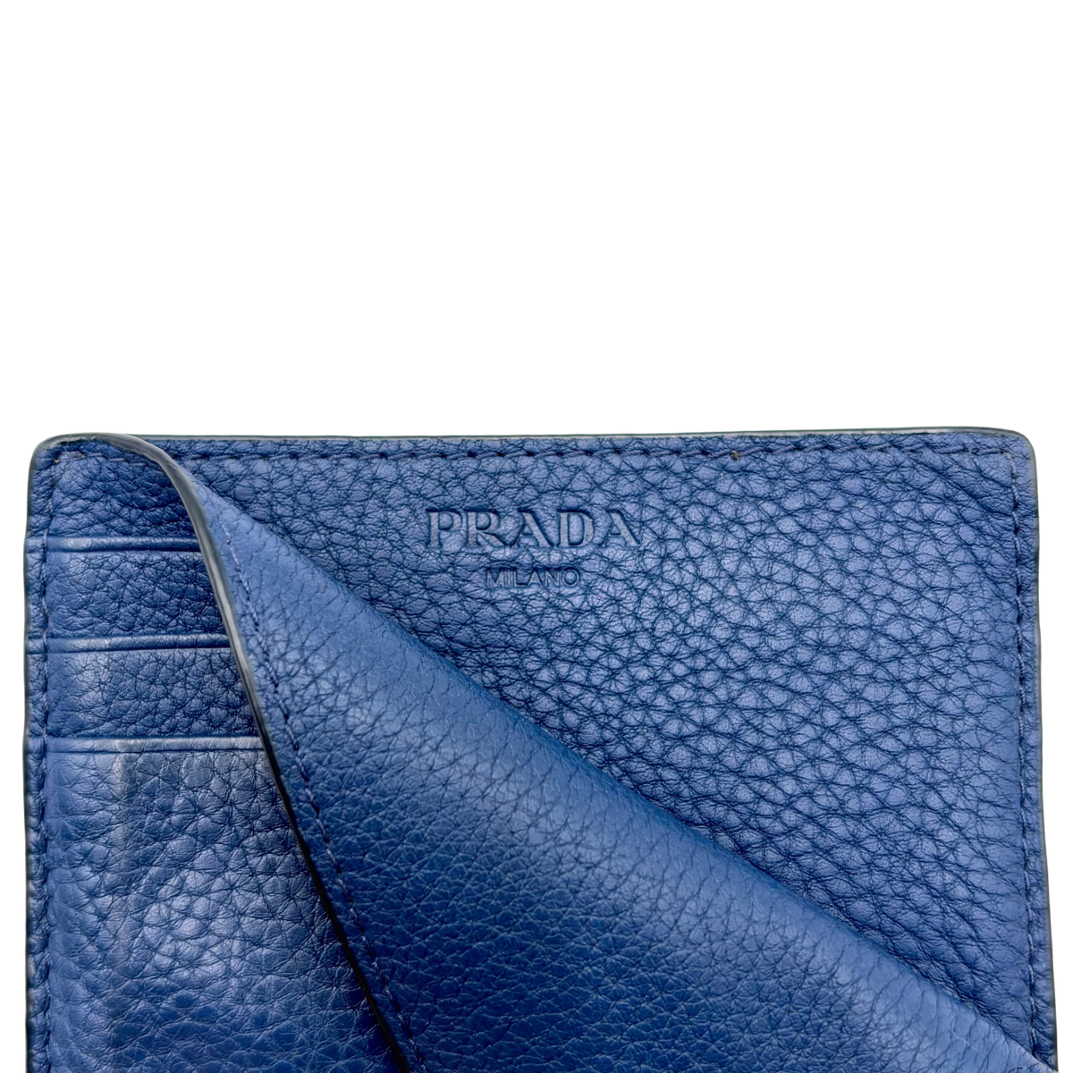 Tarjetero Prada Azul Marino