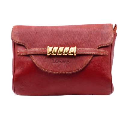 Clutch Loewe Vintage Embossed Red