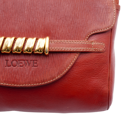 Clutch Loewe Vintage Embossed Red