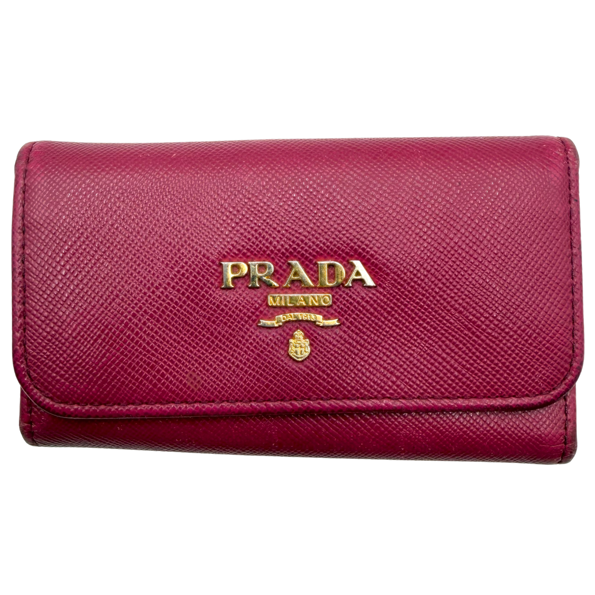 Tarjetero Prada Saffiano Fucsia