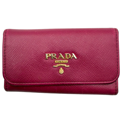 Tarjetero Prada Saffiano Fucsia