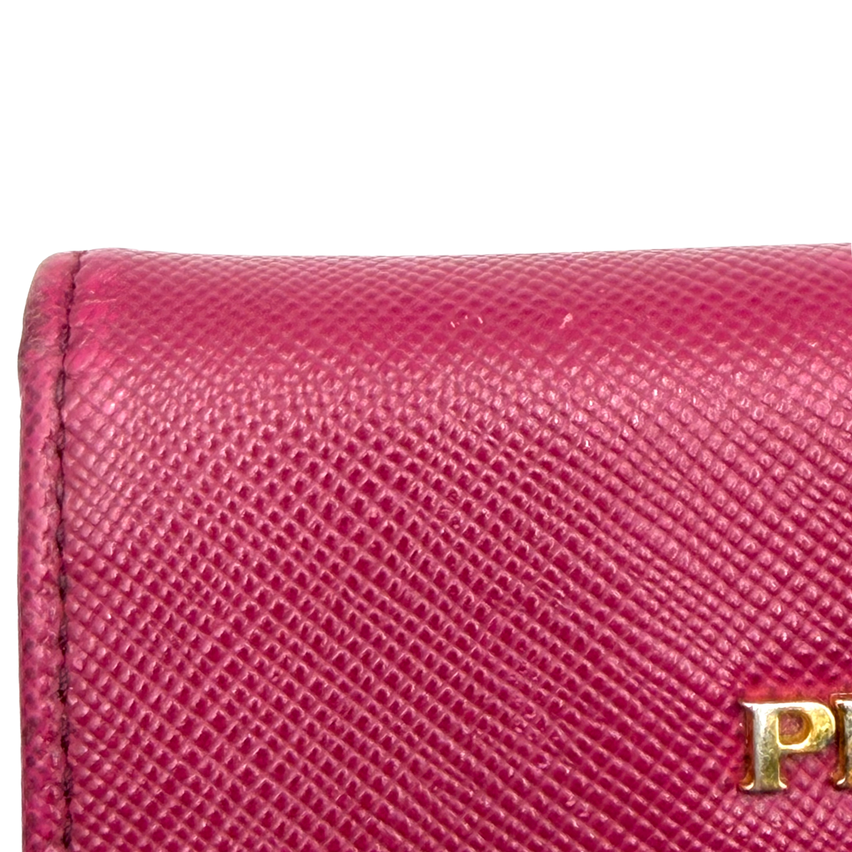 Tarjetero Prada Saffiano Fucsia