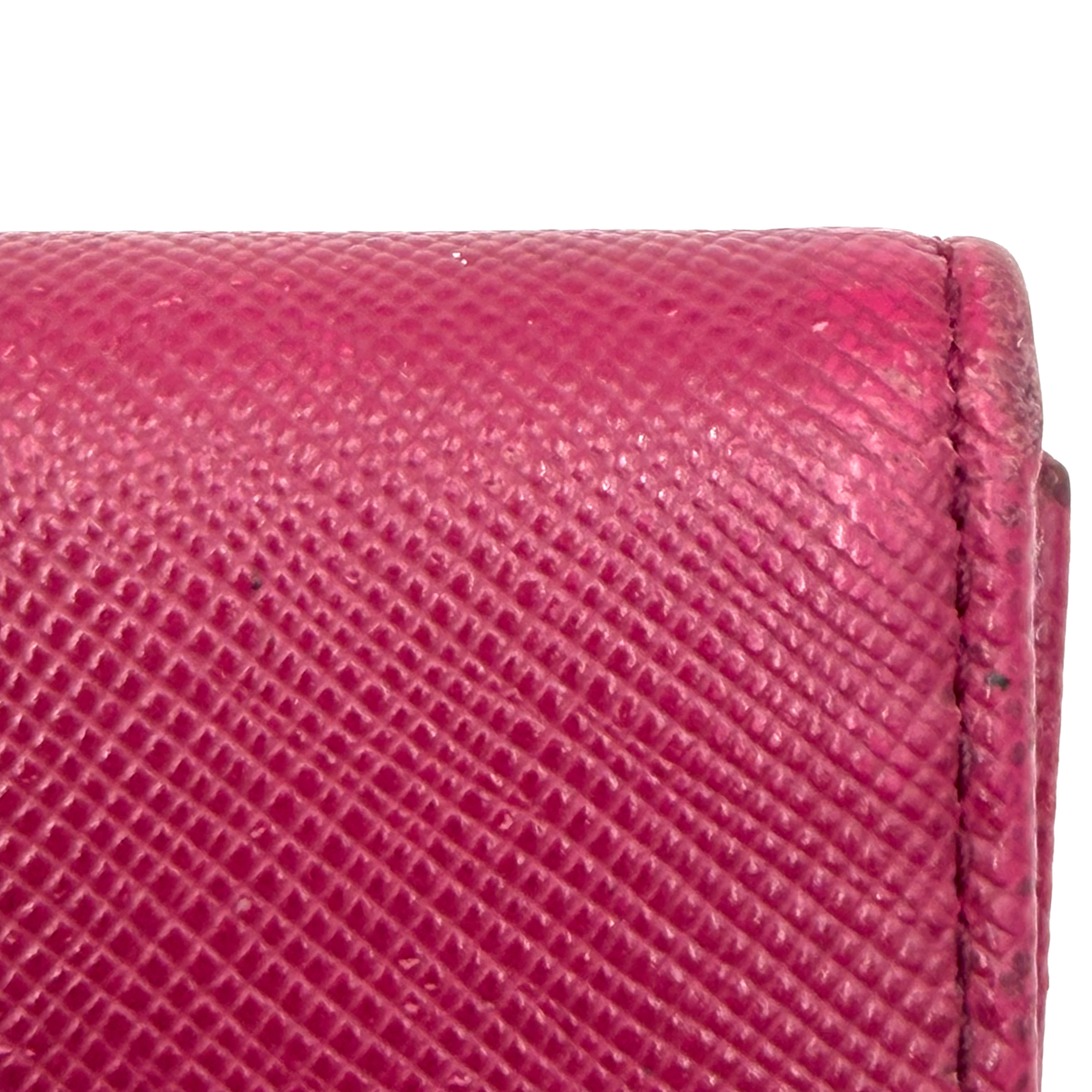 Tarjetero Prada Saffiano Fucsia