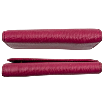 Tarjetero Prada Saffiano Fucsia