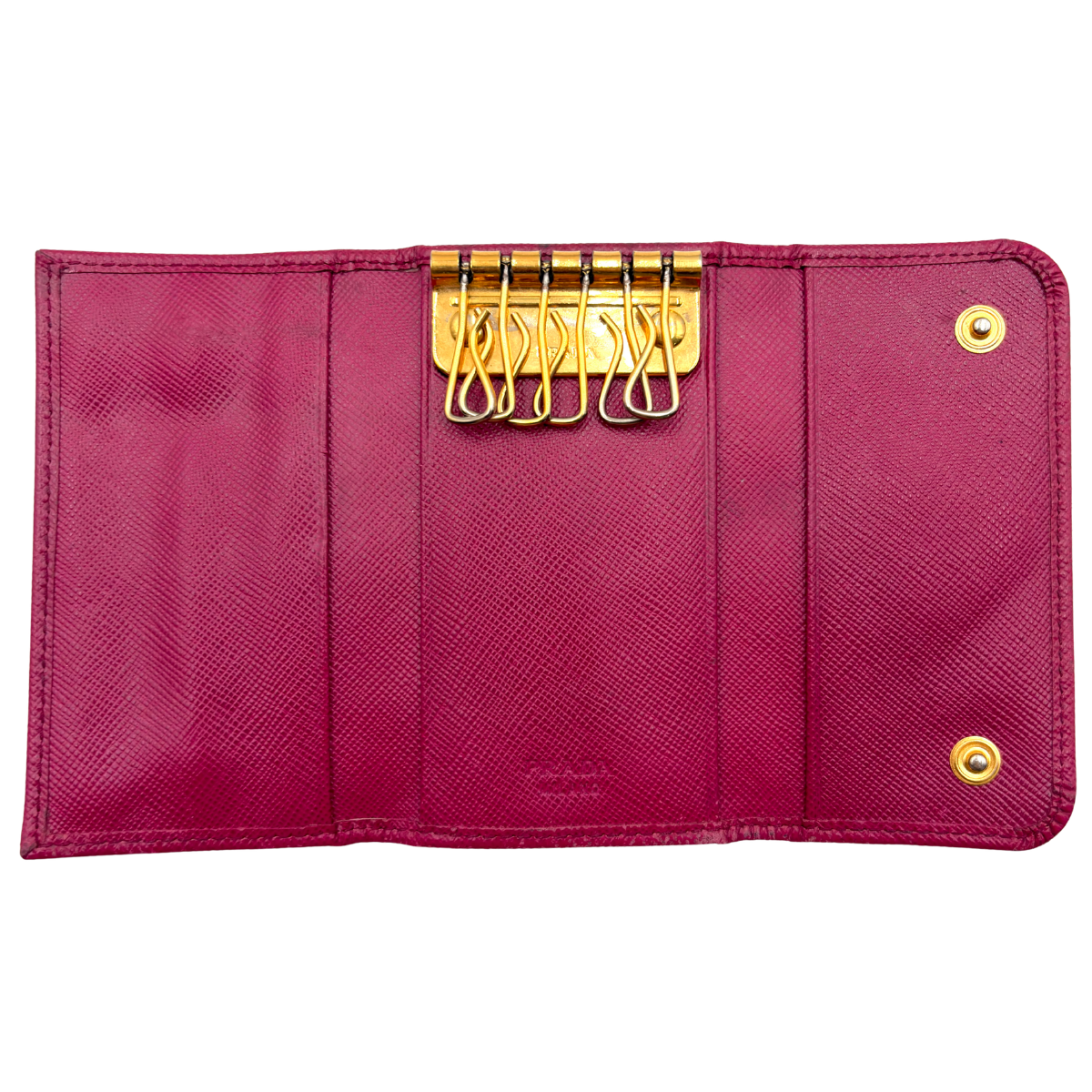 Tarjetero Prada Saffiano Fucsia
