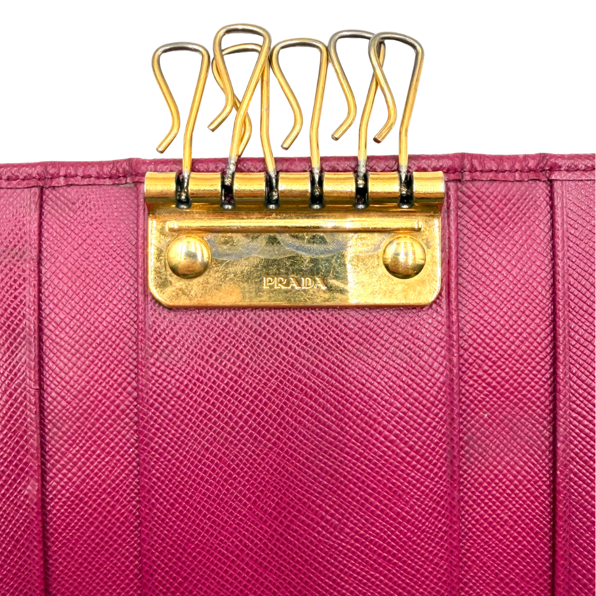 Tarjetero Prada Saffiano Fucsia