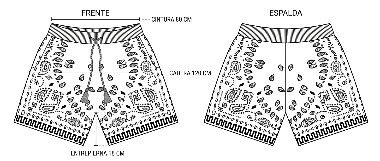 Guia alanui-paisley-intarsia-knit-shorts