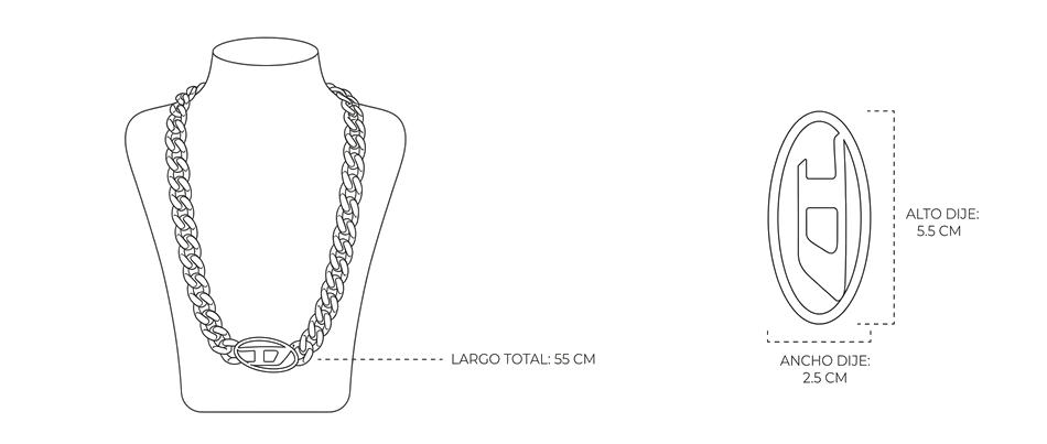 Guia collar-curb-chain-logo-plate-diesel