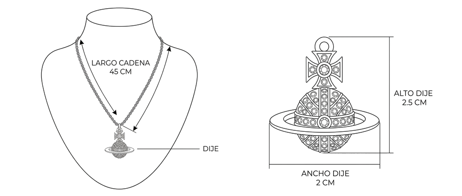 Guia collar-vivienne-westwood-orb-dorado-dorado