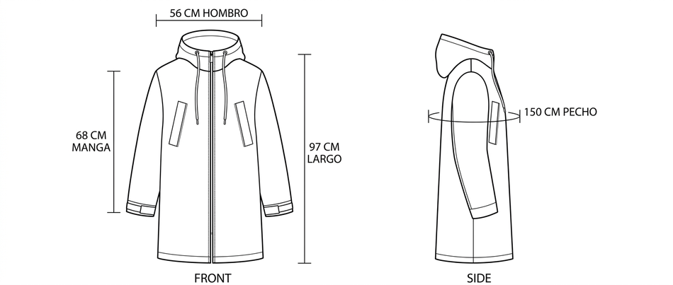 Sizing guide - guia-gabardina-maison-mihara-yasuhiro-beige.png