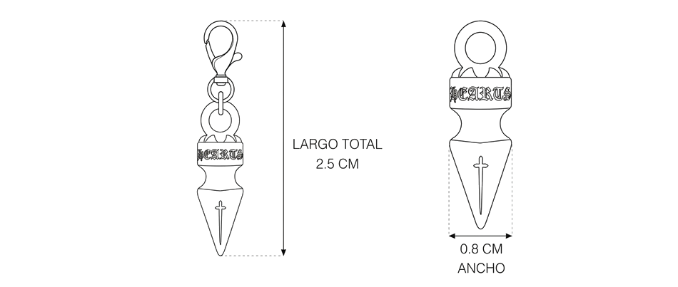 Guia jewelery-chrome-hearts-bullet-pendant