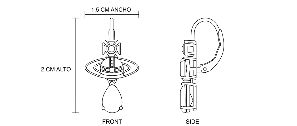 Guia pendientes-vivienne-westwood-gota-925