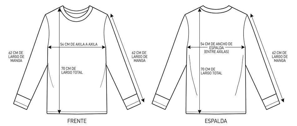 Guia playera-acne-studios-vintage-monogram-1996-manga-larga