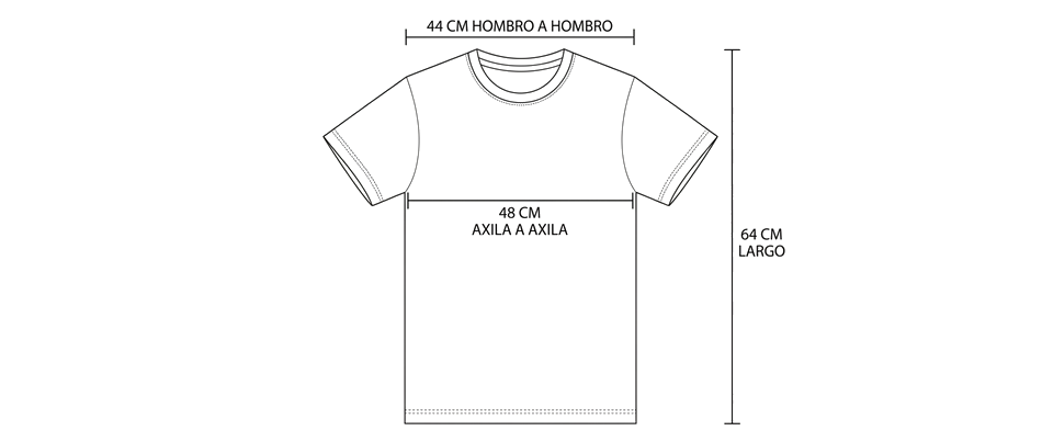 Guia playera-comme-des-garcons-corazon-negro