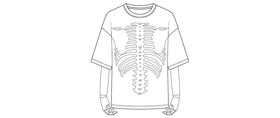 Guia playera-kapital-aged-bone-tee