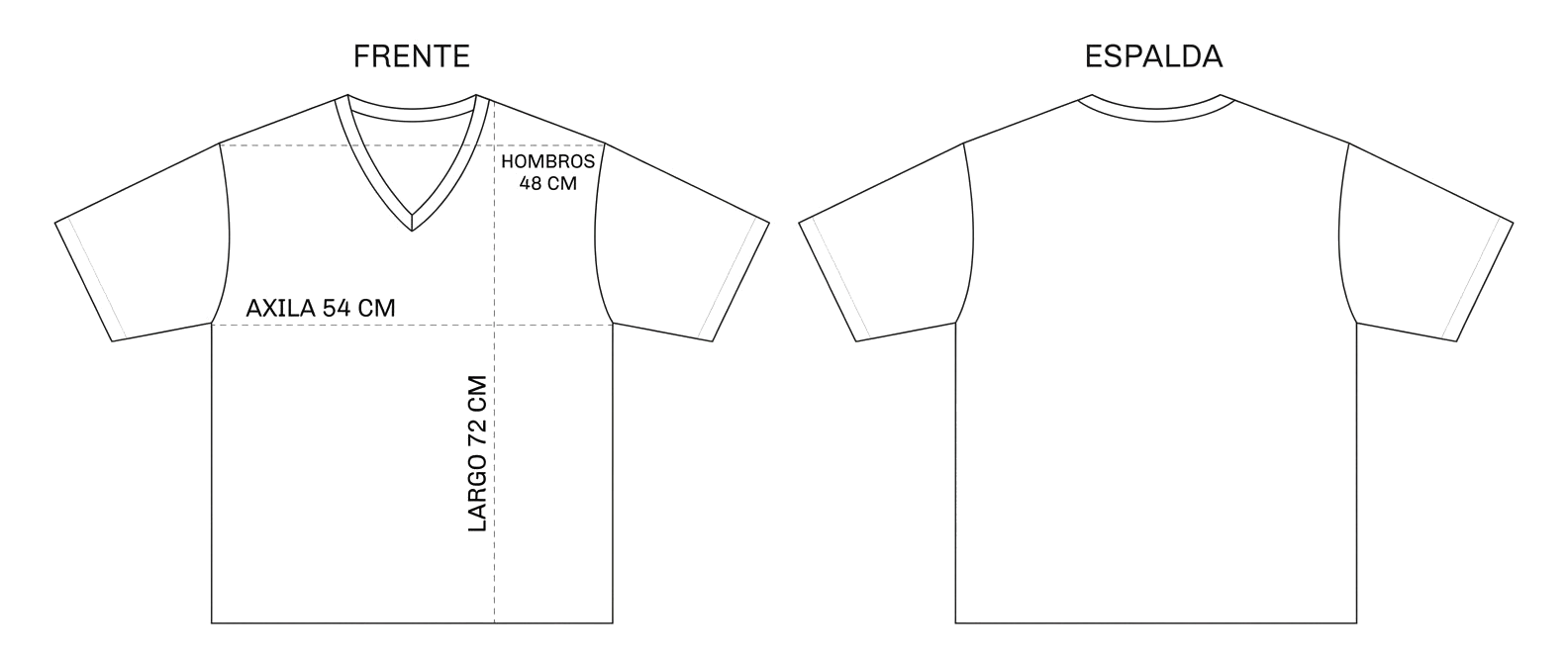 Guia playera-vetements-v-negra