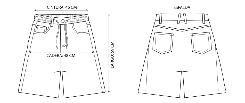 Guia shorts-joggjeans-denim-diesel