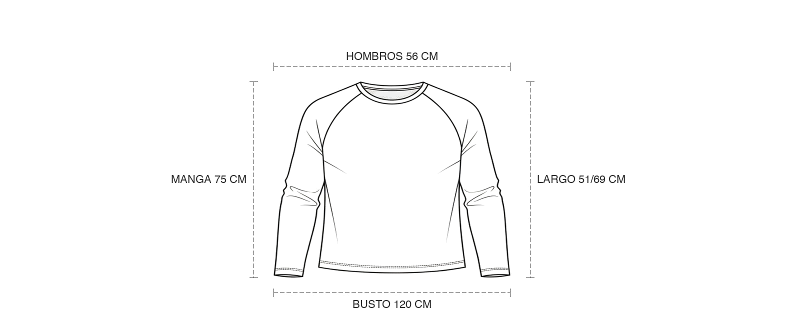 Guia subhuman-playera-raw-edge-raglan-long-sleeve