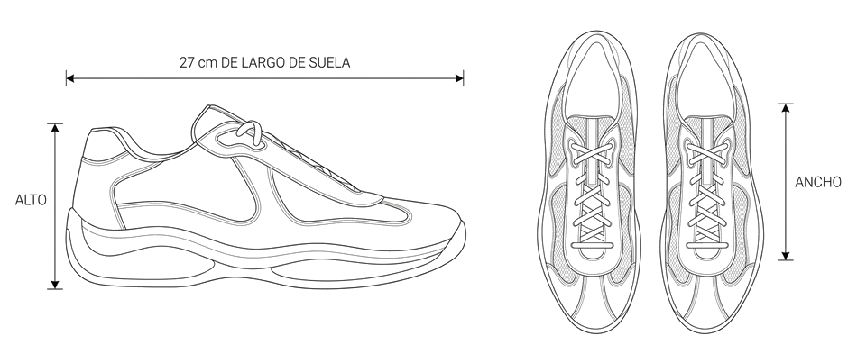 Guia tenis-americas-cup-leather-and-nylon-prada